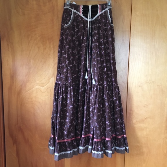 Gunne Sax Dresses & Skirts - Vintage Patchwork Maxi Skirt with Pockets